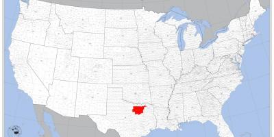 Далас на мапи САД