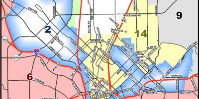 Град Далас зонирање мапи