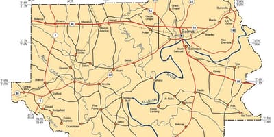 Карта округа Даллас