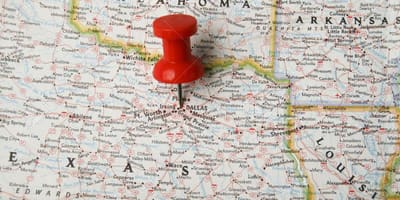 Далас на мапи